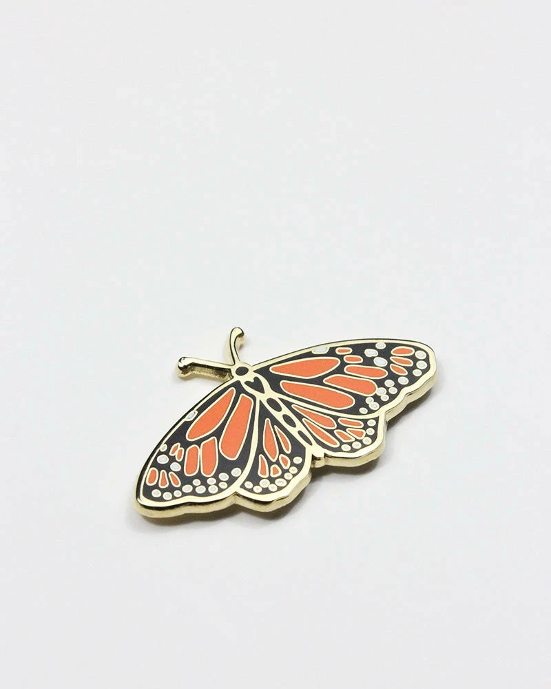 Wildship Studio Enamel Pins + Buttons Monarch Butterfly Pin 3 Wildship Studio Enamel Pins + Buttons Monarch Butterfly Pin
