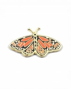 Wildship Studio Enamel Pins + Buttons Monarch Butterfly Pin