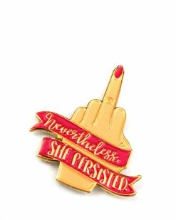 Little Lovelies Studio Nevertheless, She Persisted Pin - Creme