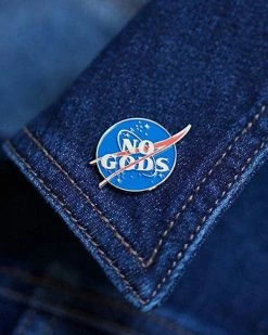 Mean Folk No Gods Pin
