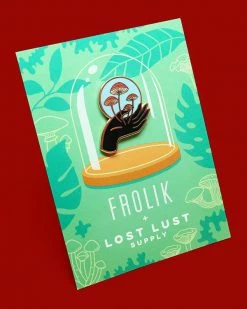 Lost Lust Supply Enamel Pins + Buttons Nurture Nature Mushrooms Pin