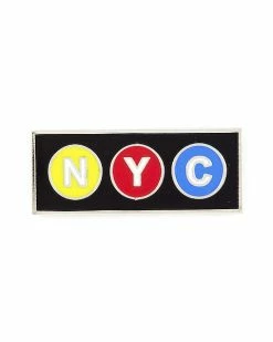 These Are Things Enamel Pins + Buttons NYC Subway Sign Pin
