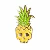 Mean Folk Pineapple Skull Pin