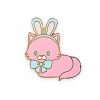Meow Amor Creative Pink Bunny Cat Pin