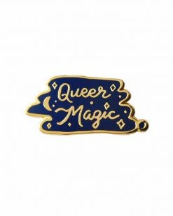 Bianca Designs Queer Magic Pin - Navy Enamel Pins + Buttons