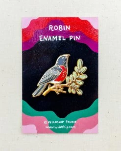 Wildship Studio Robin Bird Pin