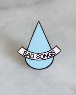 Stay Home Club Enamel Pins + Buttons Sad Songs Pin