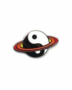 Unexpected Flair Saturn Yin Yang Pin