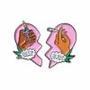 Sara M. Lyons Best Buds Pin Set - Brown Hands Enamel Pins + Buttons