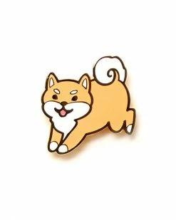 Cindy Latte Shiba Pin - Red