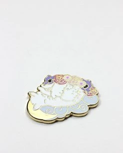 Glitter Punk Sleeping Cat Pin Pins + Patches