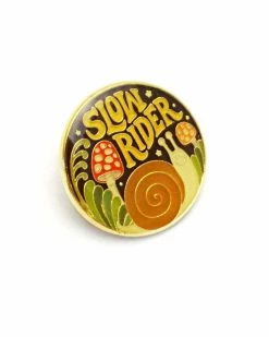Lucky Horse Press Slow Rider Snail Pin