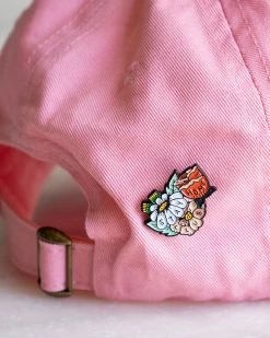 Enamel Pins + Buttons Stay Home Club Wallflower Pin