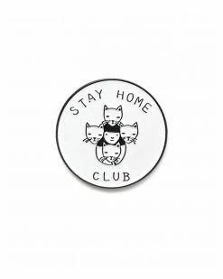 Stay Home Club Pin Pins + Patches