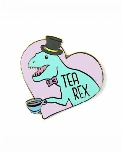 Glitter Punk Tea Rex Pin