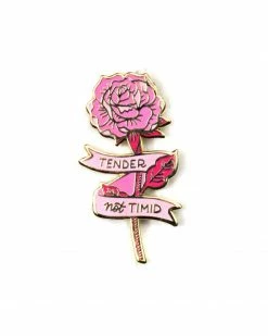 A Fink & Ink Tender But Not Timid Flower Pin