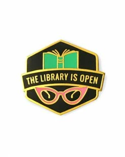 GAYPIN' Pins + Patches The Library Is Open Pin