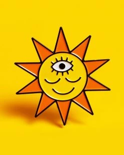 Wokeface Pins + Patches Third Eye Sun Pin