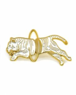 Badaboöm Studio Tiger Through Hoop Pin Pins + Patches