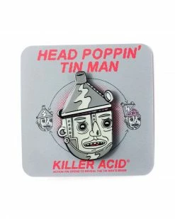 Killer Acid Head Poppin' Tin Man Folding Moving Pin
