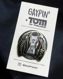 GAYPIN' Pins + Patches Tom Of Finland Leather Jacket Pin
