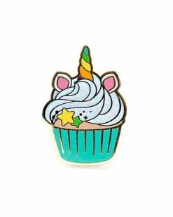 LuxCups Creative Pins + Patches Unicorn Cupcake Pin