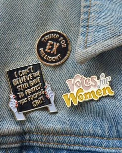 And Here We Are Votes For Women Pin Pins + Patches