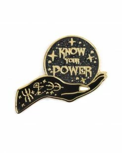 Glitter Punk Know Your Power Crystal Ball Pin