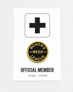 Word For Word Factory Pins + Patches Women's Weed League Pin