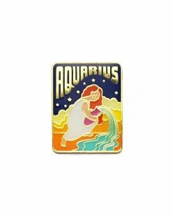 Lucky Horse Press Aquarius Zodiac Pin