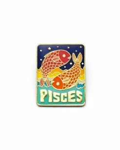 Lucky Horse Press Pisces Zodiac Pin Pins + Patches