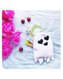 Sara M. Lyons Happy Ghost Plush Zip Pouch