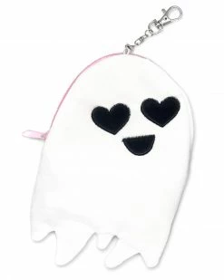 Sara M. Lyons Happy Ghost Plush Zip Pouch