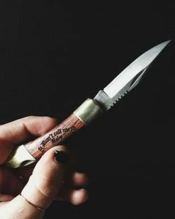 Golden Gems Don't Call Me Baby Engraved Pocket Knife