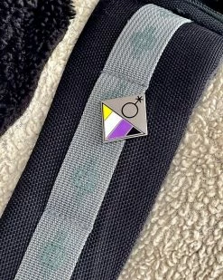 MG Pride Pins + Patches Non-Binary Pride Pin Badge