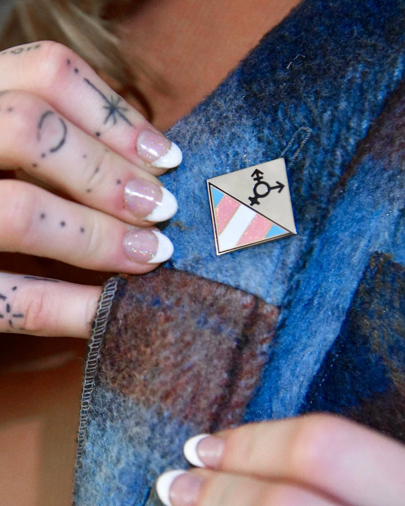 MG Pride Pins + Patches Trans Pride Pin Badge 2 MG Pride Pins + Patches Trans Pride Pin Badge