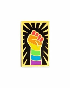 GAYPIN' LGBTQ+ Resist Fist Pin Pins + Patches