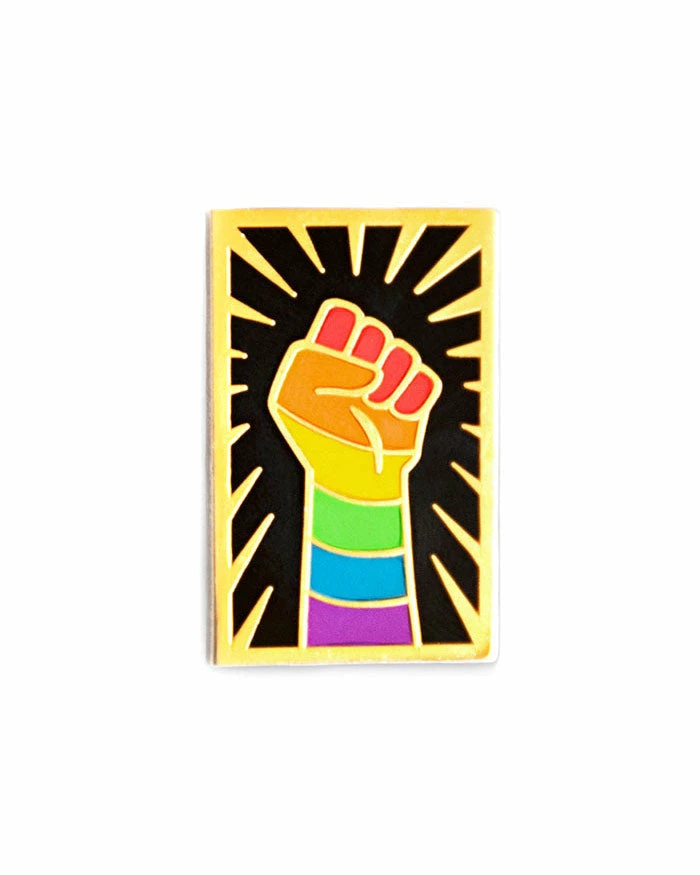 GAYPIN' LGBTQ+ Resist Fist Pin Pins + Patches 1 GAYPIN' LGBTQ+ Resist Fist Pin Pins + Patches