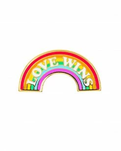 These Are Things Pins + Patches Love Wins Rainbow Pride Pin