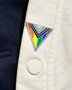 MG Pride Enamel Pins + Buttons Progress Pride Triangle Pin Badge