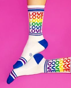 Gumball Poodle Rainbow Love Pride Socks