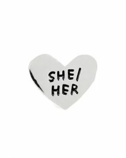 Adam J. Kurtz She / Her Gender Pronoun Heart Pin