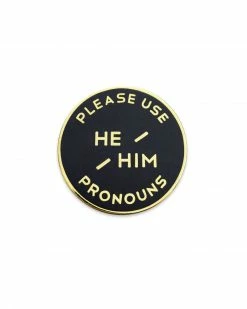 Gamut Pins He / Him Gender Pronoun Usage Pin