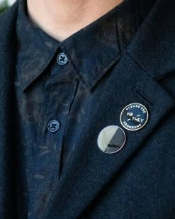 Gamut Pins He / They Gender Pronoun Usage Pin