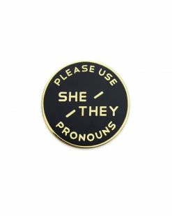Gamut Pins She / They Gender Pronoun Usage Pin