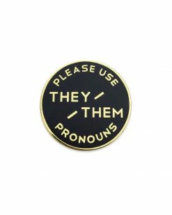Gamut Pins They / Them Gender Pronoun Usage Pin