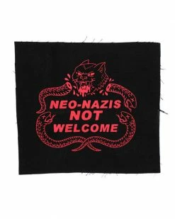 Cat Coven Neo-Nazis Not Welcome Large Fabric Patch Large Back Patches