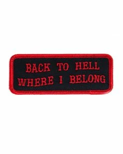 Bananna Bones Pins + Patches Back To Hell Patch