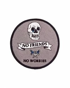 Hungry Ghost Press No Friends No Worries Patch Pins + Patches