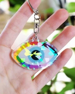 Bianca Designs Queer Evil Eye Pride Holographic Keychain